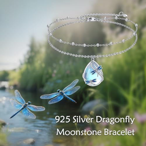 KQF Butterfly/Dragonfly/Bee/Infinity/Celtic Bracelet for Women Sterling Silver Butterfly/Dragonfly/Bee/Infinity/Celtic Adjustable Chain Jewelry Gifts for Women3