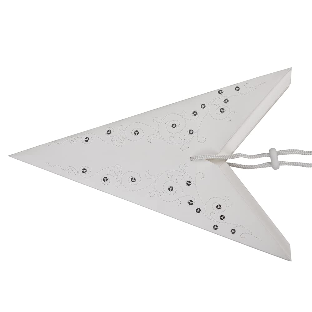Casaria Gwiazda bożonarodzeniowa LED, bezprzewodowa, 60 cm, ze stojakiem, podświetlana, okienna, bateria, składana, ciepła biel, dekoracja bożonarodzeniowa, gwiazda dekoracyjna