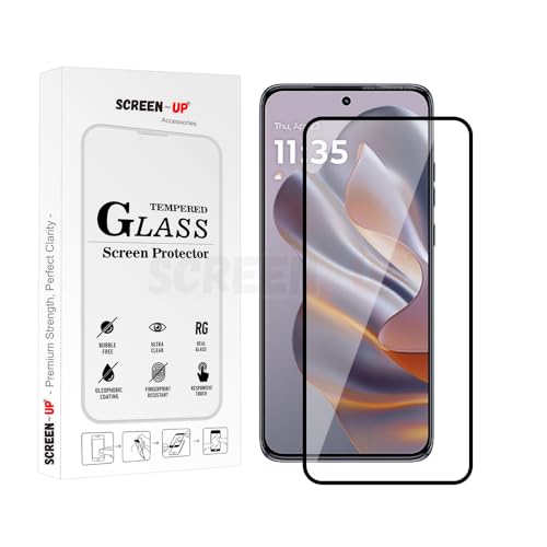 Image of ScreenUp Tempered Glass For Motorola Edge 50 Neo - Ultra Clear, 9H Scratch Resistant, Full Coverage, Easy Install Screen Protector