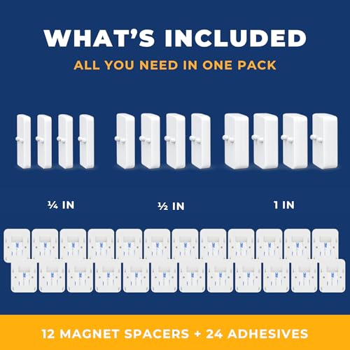 Image of Security Sensor Bundle for SimpliSafe - 12 Sensor Side Spacers + 24 Adhesives | Easy Install Home Protection