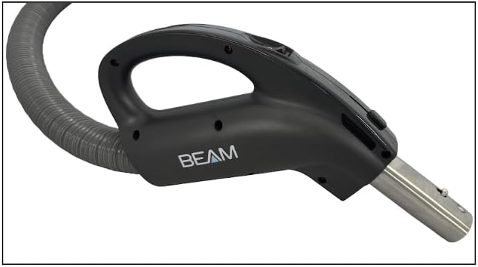 Beam Central Vacuum Hose 35 Foot Hose 24V – Super Flex Peppercorn with On/Off Switch Central Vac Hose for Our Central Vacuum Accessories