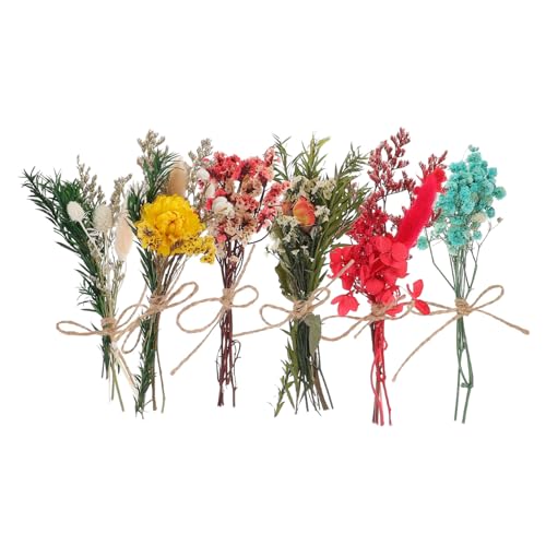 Mini ramo de flores secas natural preservado x6