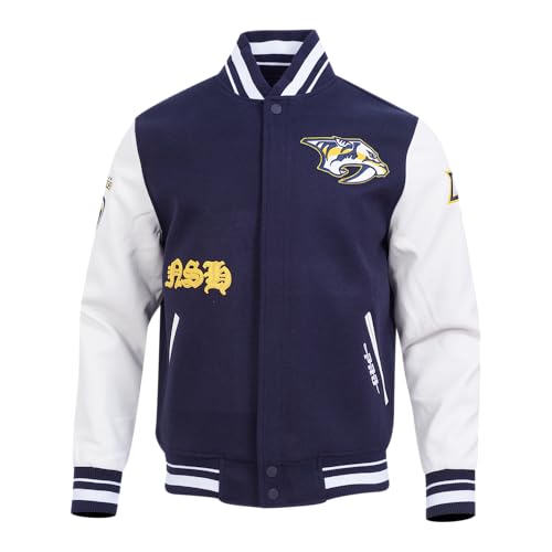 Image of Pro Standard Mens NHL Old English Varsity Jacket