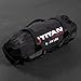 Titan Fitness 5-25 LB PRO Strongman Sandbags, Double Layer, 1050D Cordura, Black, Carry Home Gym Training