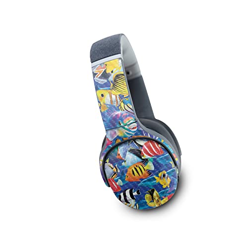 Image of MightySkins Carbon Fiber Skin Compatible with Skullcandy Crusher Evo Wireless - Tropical Fish | Protective, Durable Textured Carbon Fiber Finish | Easy to Apply | Made in The USA