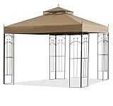 SCOCANOPY Gazebo Replacement Cover Top Fit for Winslow Gazebo (10X10 FT) Modle # L-GZ038PST-3A, (Khaki)