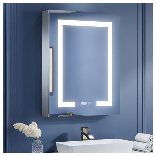 LED Lighted Medicine Cabinet with Mirror