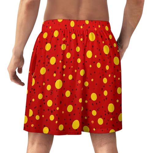 Cheetah Print Pajama Shorts for Men Soft Lounge Bottoms Lightweight Breathable Sleep Shorts with Pockets3