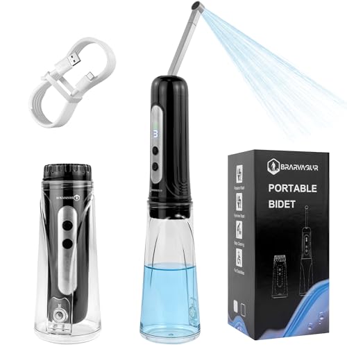 Brarvagur 2026 Upgraded Portable Bidet for Travel – High-Pressure Electric Handheld Sprayer,...