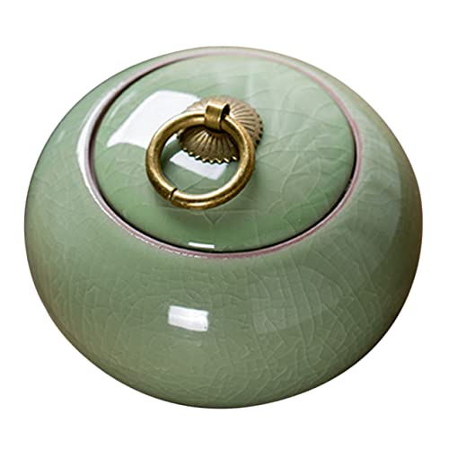 HEMOTON Caja De Té De Cerámica Tarro De Galletas De Cerámica Frascos De Almacenamiento De Alimentos Contenedores Con Tapas Tarros De Té A Granel De Porcelana Caja De Té