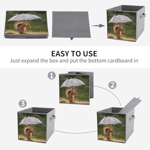 Boîtes de rangement tissu pliables empilables cubes organisation cubby - 5