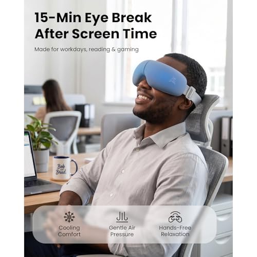 BOB AND BRAD EYEFLOW Eye Massager with Chip Cooling & Heating, FSA Eligible & HSA Heated Eye Mask, Air Compression for Puffiness, Dark Circles, Dry Eyes, Screen Fatigue, Gifts for Women & Men image 12