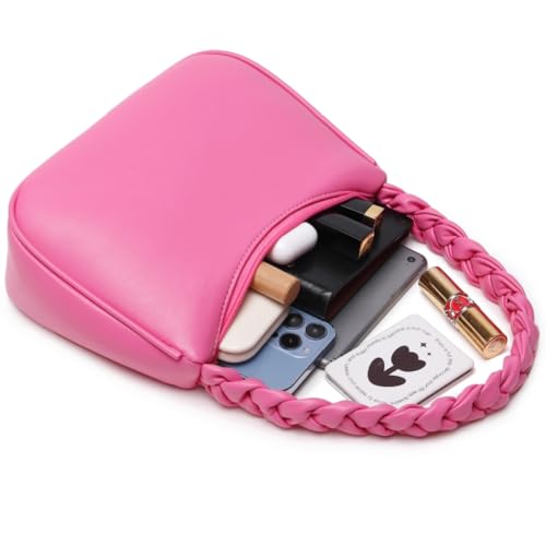 Image of CYHTWSDJ Shoulder Bags for Women, Cute Hobo Tote Handbag Mini Clutch Purse with Zipper Closure