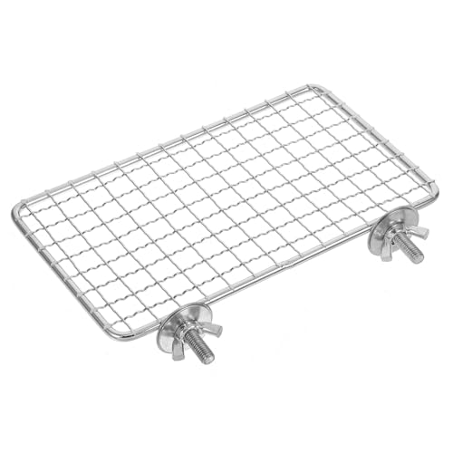 Generisch Papageienständerspielzeug Hamsterkäfig Papageienstreu Vogelkäfigplattform Sprungplattform Für Papageien Grüne Sandelholzstifte Papageien-tigerhaut Silver Rostfreier Stahl