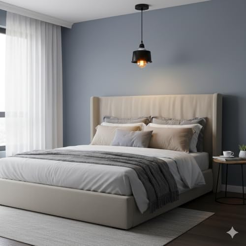 Image of Pendant Stainless Steel Round Black for Dining Table, Living Room, Bedroom, Restaurants, Offices, Cafes, Hotels. E27 Bulb Type. (Bulb Not Included) (Classic SS 304)