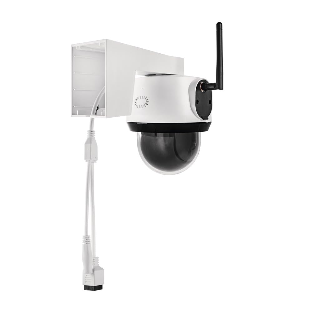 ABUS SmartLook Cámara de Vigilancia con Giro e Inclinación - 4K, Exterior | Detección inteligente de personas y vehículos, visión nocturna, audio de 2 vías y tarjeta microSD de 8 GB incluida.