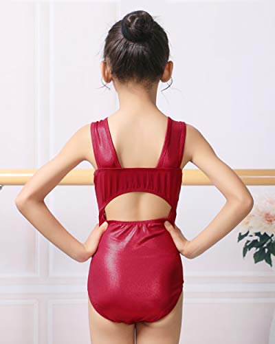 BAOHULU Girls Gymnastics Leotards One-piece 3-14 Years Practice Outfit