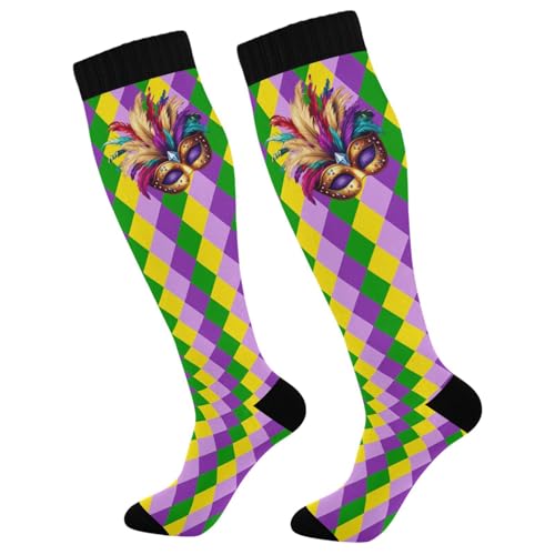 Image of Wusikd Cats Compression Socks for Women and Men Circulation Cute Long Socks for Athletic Running 1