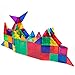 PicassoTiles 100 Piece Set 100pcs Magnet Building Tiles Clear Magnetic 3D Building Blocks Construction Playboards, Creativity beyond Imagination, Inspirational, Recreational, Educational Conventional