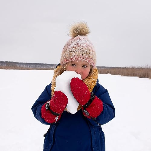 Image of JAN & JUL Girls' Insulated Waterproof Snow Mittens for Toddlers and Kids