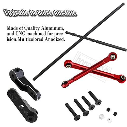 Hopsuprc Aluminum Front Torsional Sway Bar Set Upgrades Part For 1/7 Unlimited Desert Racer Rc Car,Alloy Front Sway Bar Upgrades Part,Red #TOP3