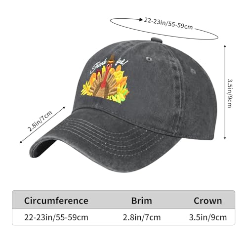Image of Embroidered Baseball Cap for Women Men Vintage Adjustable Washed Distressed Denim Baseball Hat