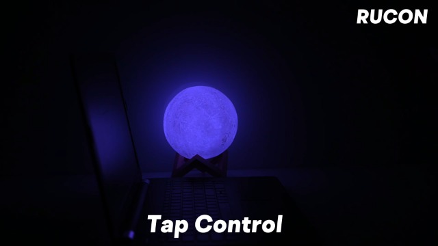 Watch RUCON 3D Moon lamp 7 Multi Colors Changing Touch Sensor on Amazon ...