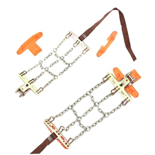 JECOMPRIS 2pcs Car Emergency Snow Chains -skid Tire Traction Chains for Mud and Sand Quick Setup for Suvs and Cars and Wear-resistant Vehicle Safety Accessories
