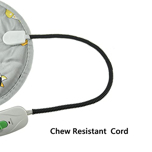 Littledropet Rabbit Guinea Pig Heating Pad For Pet,Winter Warm Squirrel Hedgehog Chinchilla Bed Mat,Small Animal Heated Bed With Chew Resistant Cord (Dia 12Inch, Blue) #TOP5