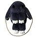 Femme Fille Sac à Bandoulière avec Motif de Lapin Porte Monnaie en Peluche Mignon Sacoche Bandoulière Grande capacité Sac à Main/Epaule/Dos pour Filles Sac Chaîne Cartoon Cadeau pour Anniversaire