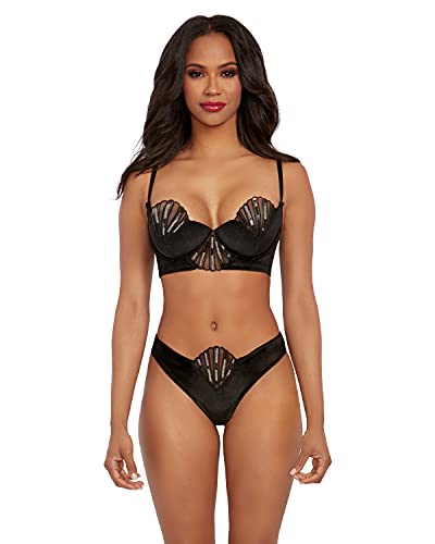Lingerie en velours Dreamgirl avec soutien-gorge grand confort sans couture