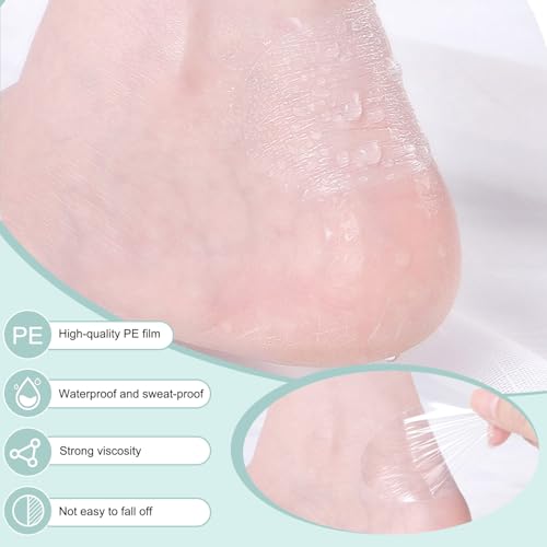 Image of Zealburst Self Adhesive Invisible Heel Anti-Wear Sticker, Waterproof Anti Wear Foot Care Heel Protection Pad, Heels Stickers Transparent Thin for High Heels for Prevent Heels Rubbed(100PCS,1.7x2.6in)