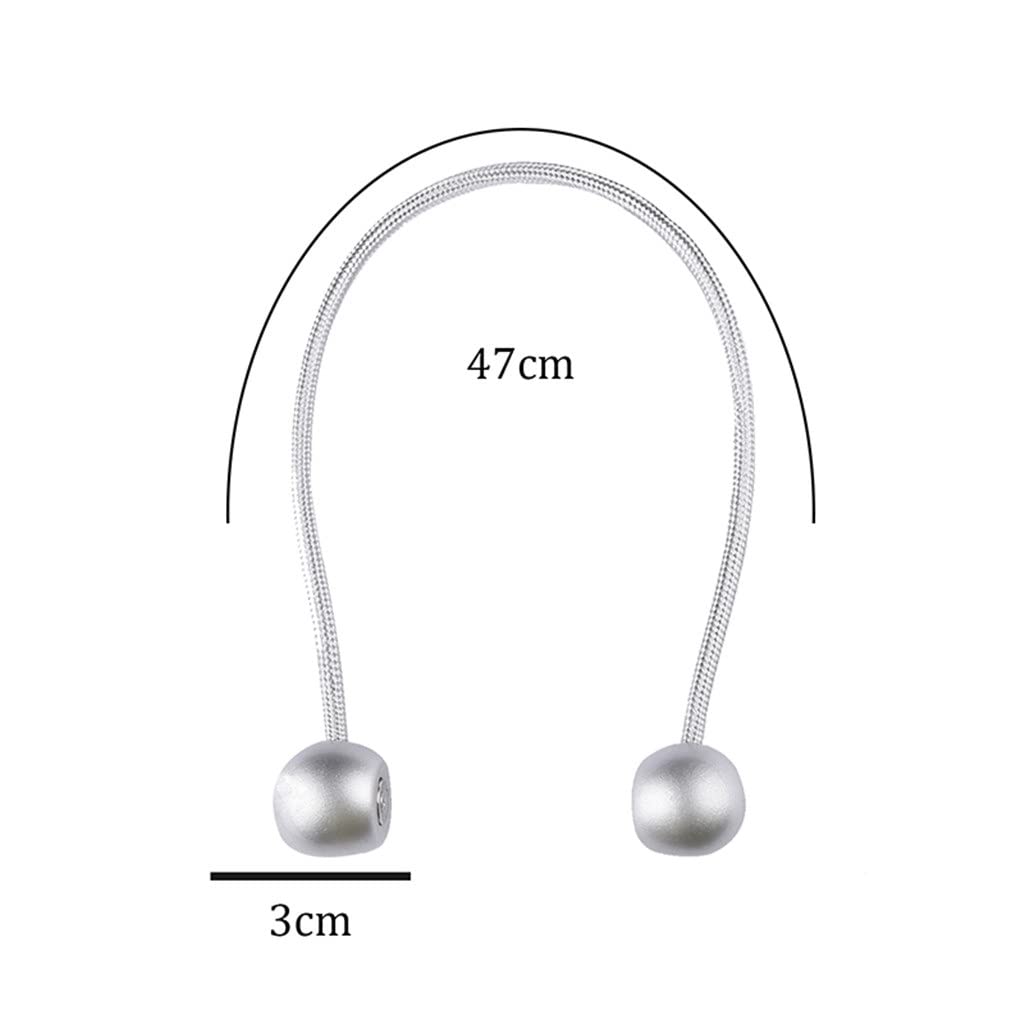 4 Pcs Clip de Rideau Magnétique Décor À La Maison Rideaux Titulaire Embrasse Boucle Boule Suspendue Boucle Attache Arrière Rideau Accessoires (Couleur : A, Taille (A comme Le Montre l'image)