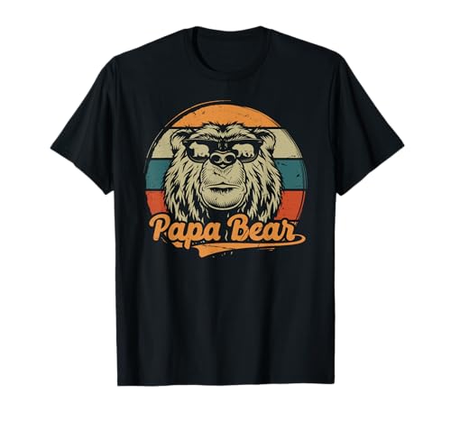 Papabear Papa Bear with Baby Daddy Dad Fathers Day outfit T-Shirt