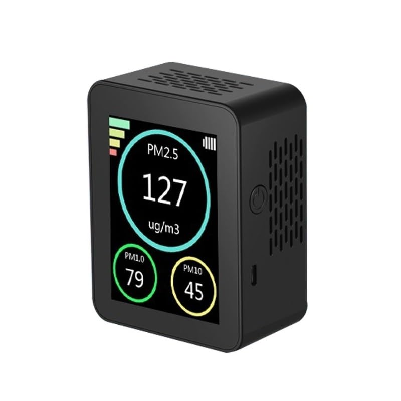 Detektor Gazu, Detektor jakości powietrza, PM2,5, monitor cząstek ły, wykrywanie stężonych pyłu, PM1,0 PM10 Narzędzia pneumatyczne(Nero)