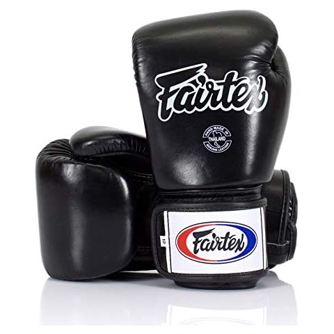 Fairtex Muay Thai Boxing Gloves Black Universal BGV1, 16oz Cover