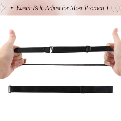 2Pcs Women Punk Elastic Leg Garter Thigh Adjustable Leg Ring Decor, High Elastic Garter Belt Thigh Garter Ring for Lady Party Favors4