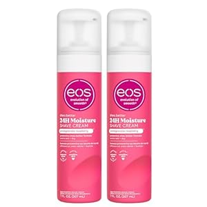 eos Shea Better Women’s Shave Cream- Pomegranate Raspberry, Shea Butter Skin Care, Shaving Cream,14 fl oz, 2-Pack