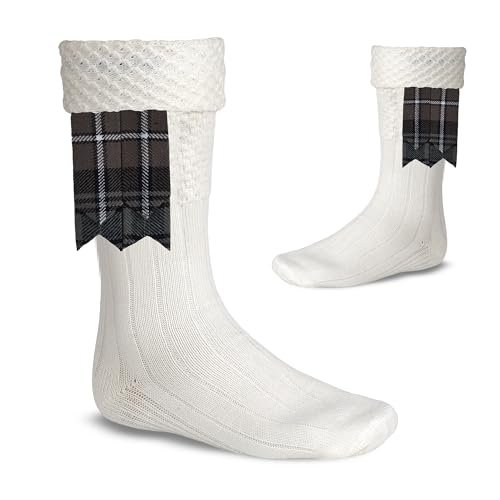 Image of Scottish Tartan Kilt Flashes with Elastic Adjusters
