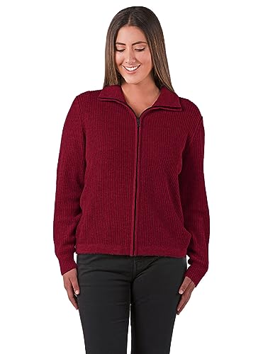 100% Alpaca Wool - Women's 21st Century Zip Front Cardigan4