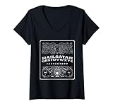 Photo Gallery donna hail satan ouija board raccapricciante horror gioco giocare halloween maglietta con collo a v Photo Gallery donna hail satan ouija board raccapricciante horror gioco giocare halloween maglietta con collo a v