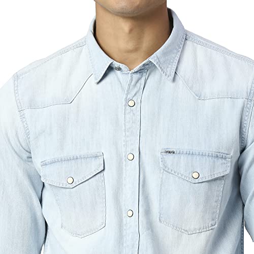 Image of Pepe Jeans Men's Cotton Regular Fit Shirt