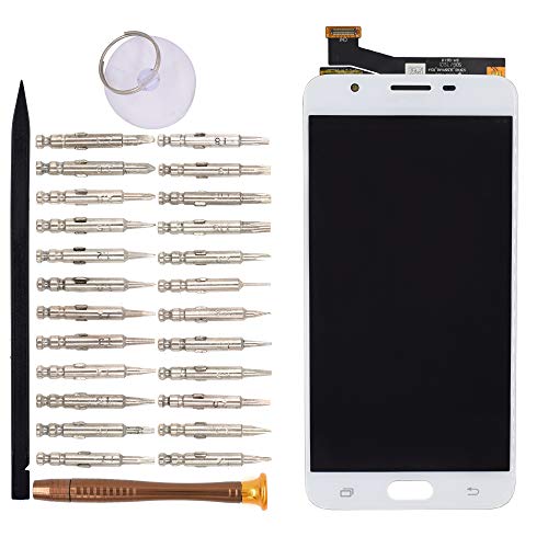 Image of LCD Screen Display with Digitizer Touch Panel Without Bezel Frame for Samsung Galaxy J7 Prime G610F G610F /DS G610F /DD G610M G610M /DS G610Y /DS(White)