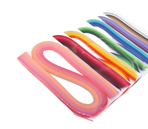 ODETOJOY Quilling Paper Gradient Quilling Strips 5MM Crafts Paper Filigrana Color Ramps Chromatic Crescendo 120pcs Length 21inch (Brown) - Image 3
