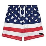 Hurley Boys' Pull On Swim Trunks, Americana, Small