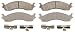Wagner ThermoQuiet QC655 Ceramic Disc Pad Set With Installation Hardware, Front