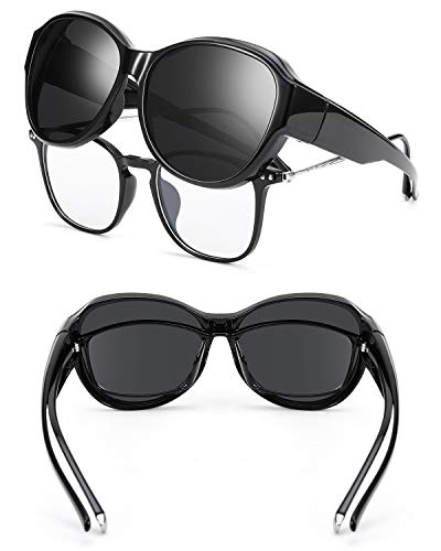 Oversized Fit Over Sunglasses Over Glasses for Women and Men with Polarized 100% UV Protection3