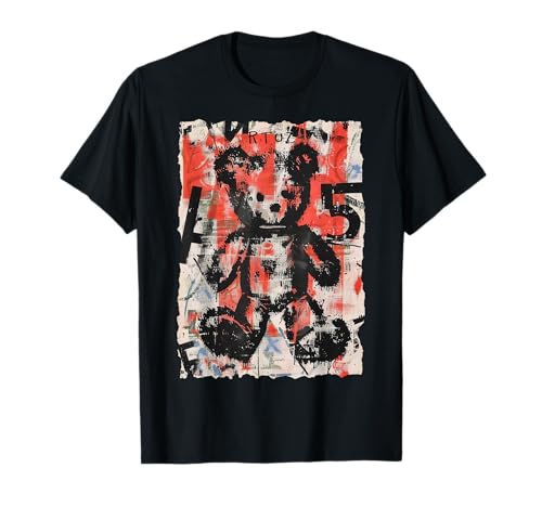 Image of Y2K Teddy Bear Edgy Vintage Retro Urban Streetwear Teddy T-Shirt