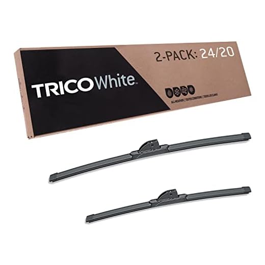 TRICO White™ (35-2420) 24 & 20 Inch Pack of 2 Automotive Replacement Windshield Wiper Blades for My Car Super Premium Extreme Weather Beam Blade for Select Vehicle Models
