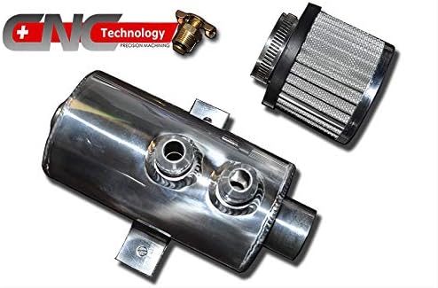 AN10 Oil Catch Can w/Breather For BMW Subaru Nissan Toyota Ford Dodge Mazda etc.Silver